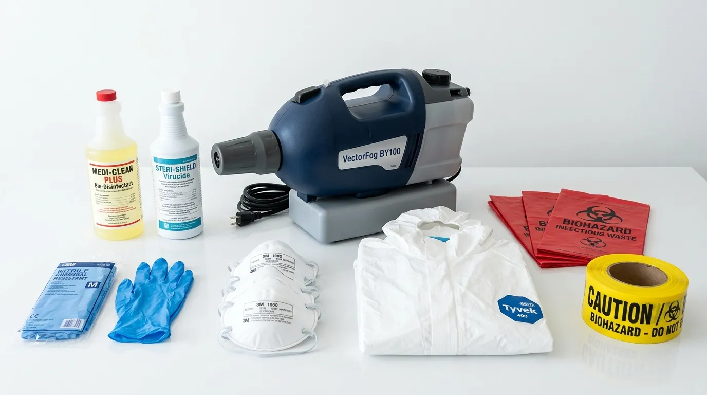 Professional biohazard remediation crew working in Elkridge